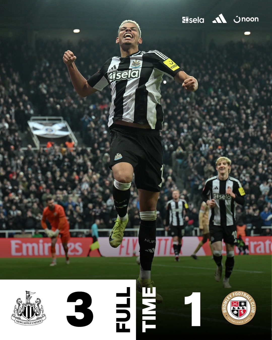 ผลบอลเมื่อคืนนี้ เอฟเอ คัพ นิวคาสเซิ่ล บรอมลีย์
