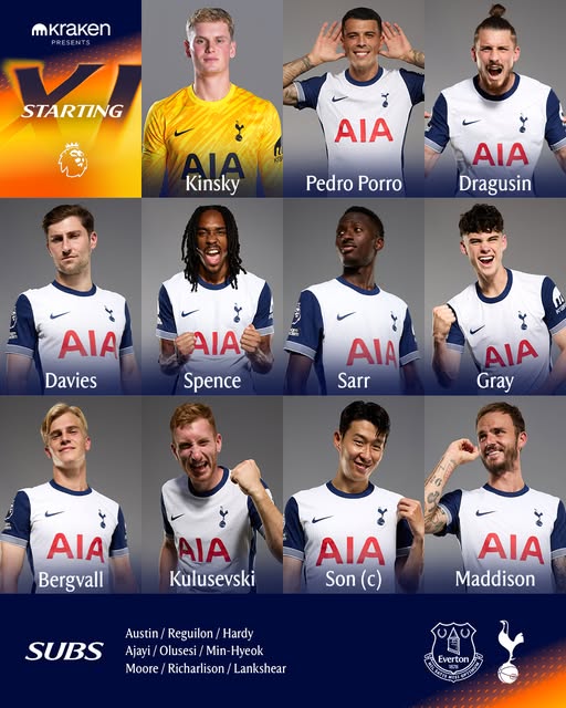 11 ตัวจริง เอฟเวอร์ตัน สเปอร์ส