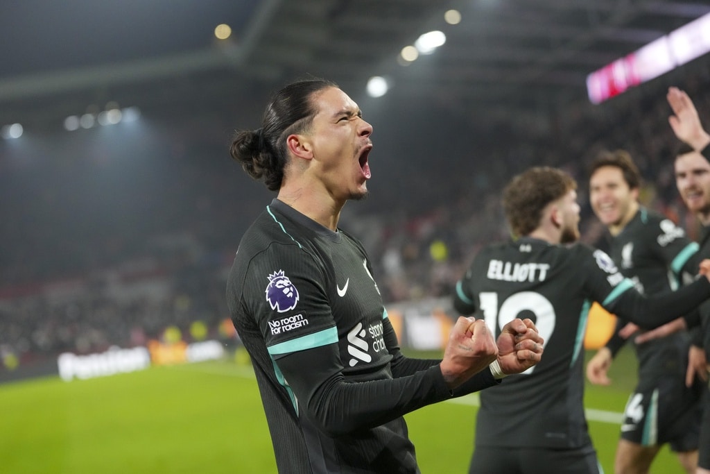 ผลบอลเมื่อคืนนี้ พรีเมียร์ลีก เบรนท์ฟอร์ด ลิเวอร์พูล