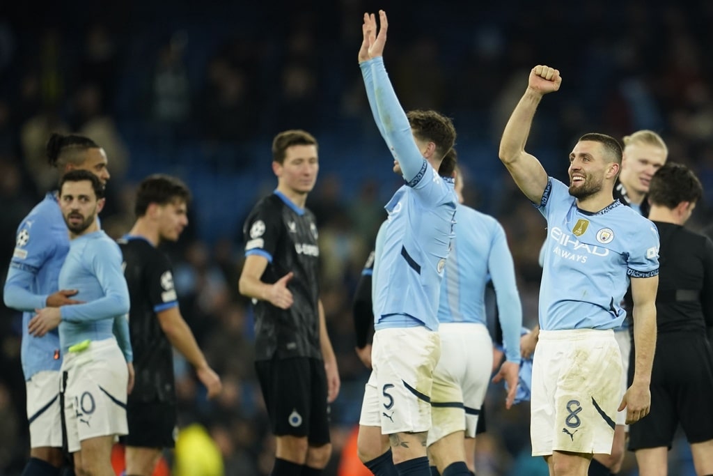 ผลบอลเมื่อคืนนี้ ยูฟ่า แชมเปี้ยนส์ลีก แมนซิตี้ คลับ บรูช