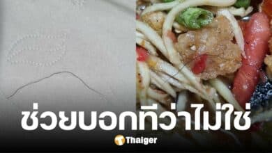 ดับฝันเมนูโปรด กินส้มตำ เจอขนปริศนาสีดำ วอนบอกที ไม่ใช่อย่างที่คิด