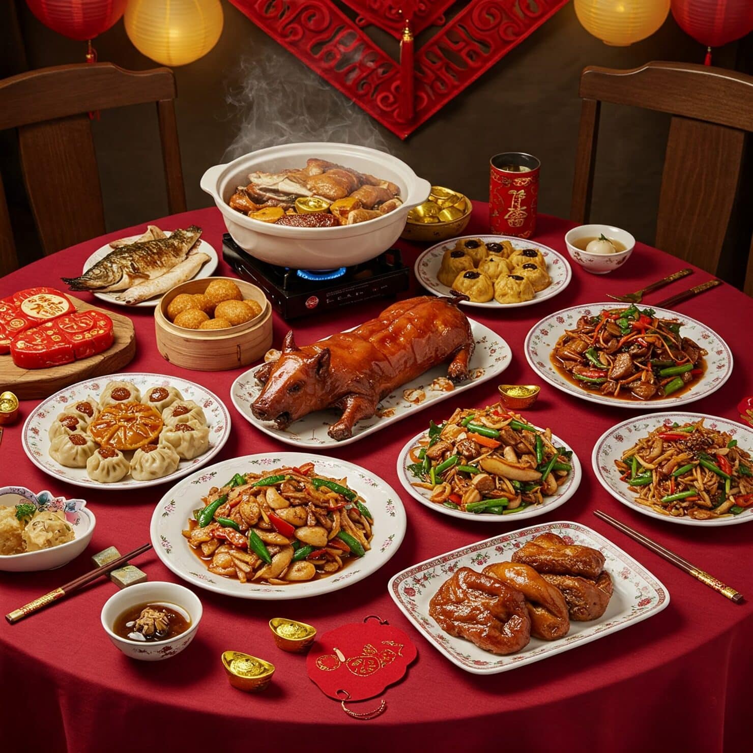 อาหารช่วงไหว้เจ้าตรุษจีน ส่วนใหญ่เป็นเนื้อกับไขมัน