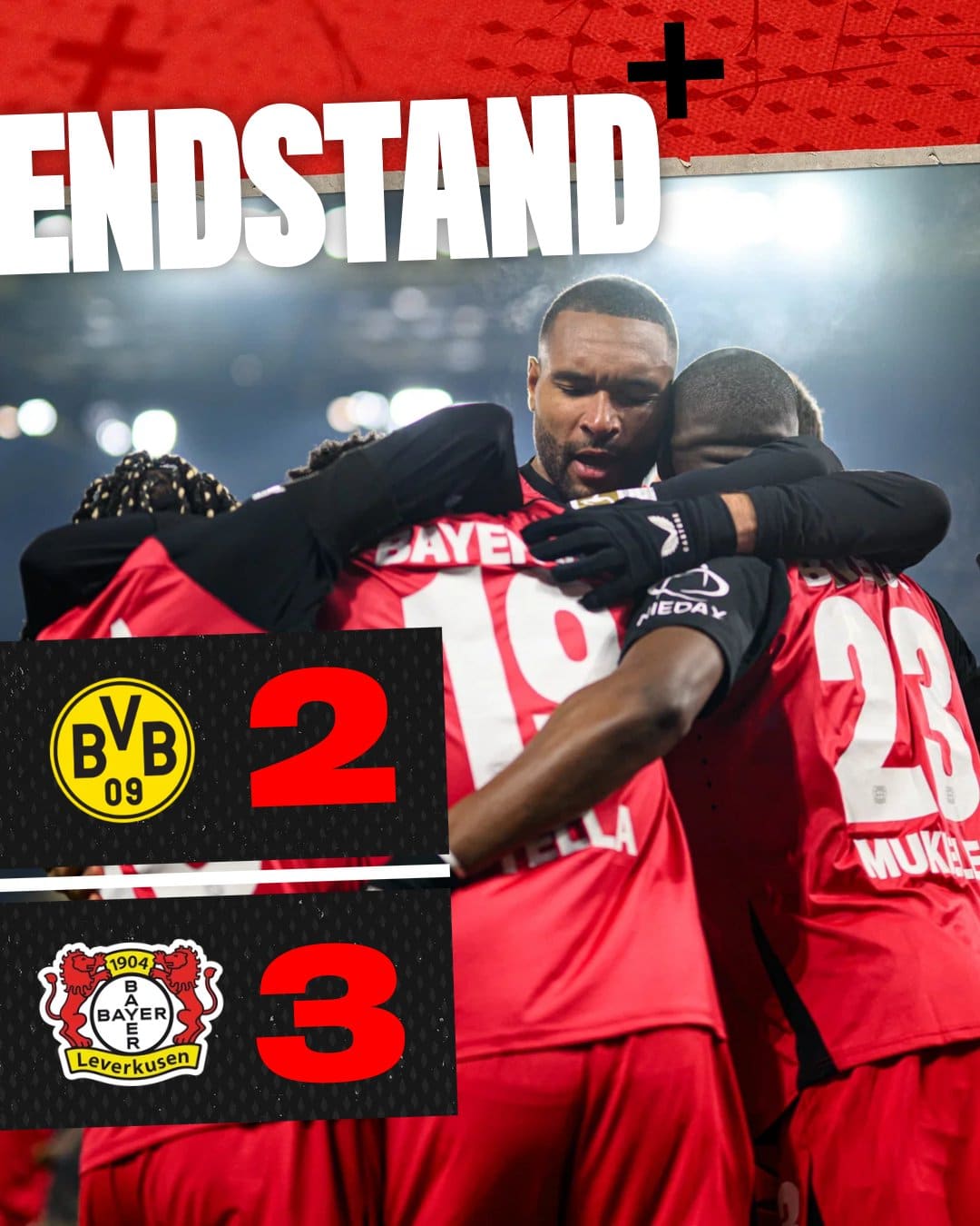 ผลบอลเมื่อคืนนี้ บุนเดสลีกา ดอร์ทมุนด์ เลเวอร์คูเซ่น