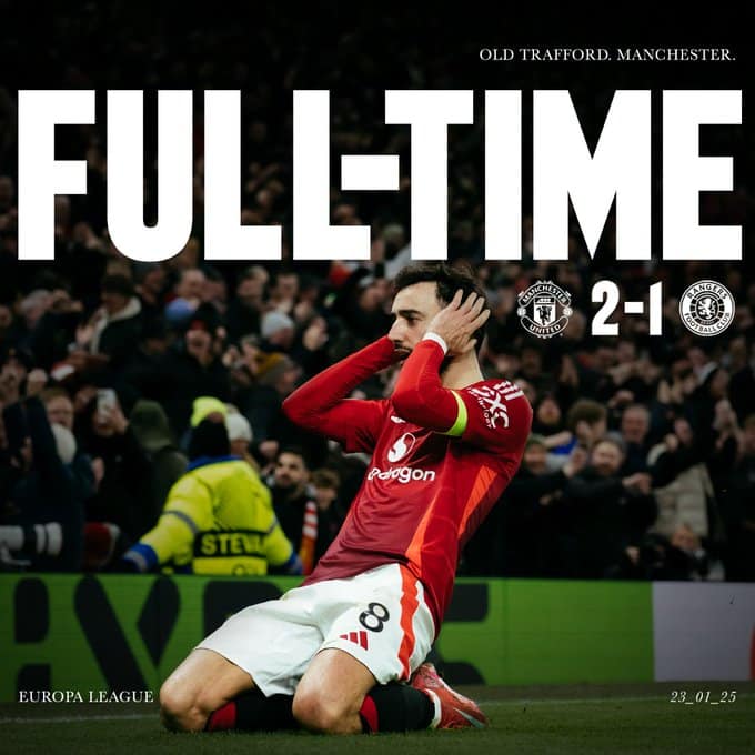 ผลบอลเมื่อคืนนี้ ยูโรป้า ลีก แมนยู เรนเจอร์ส