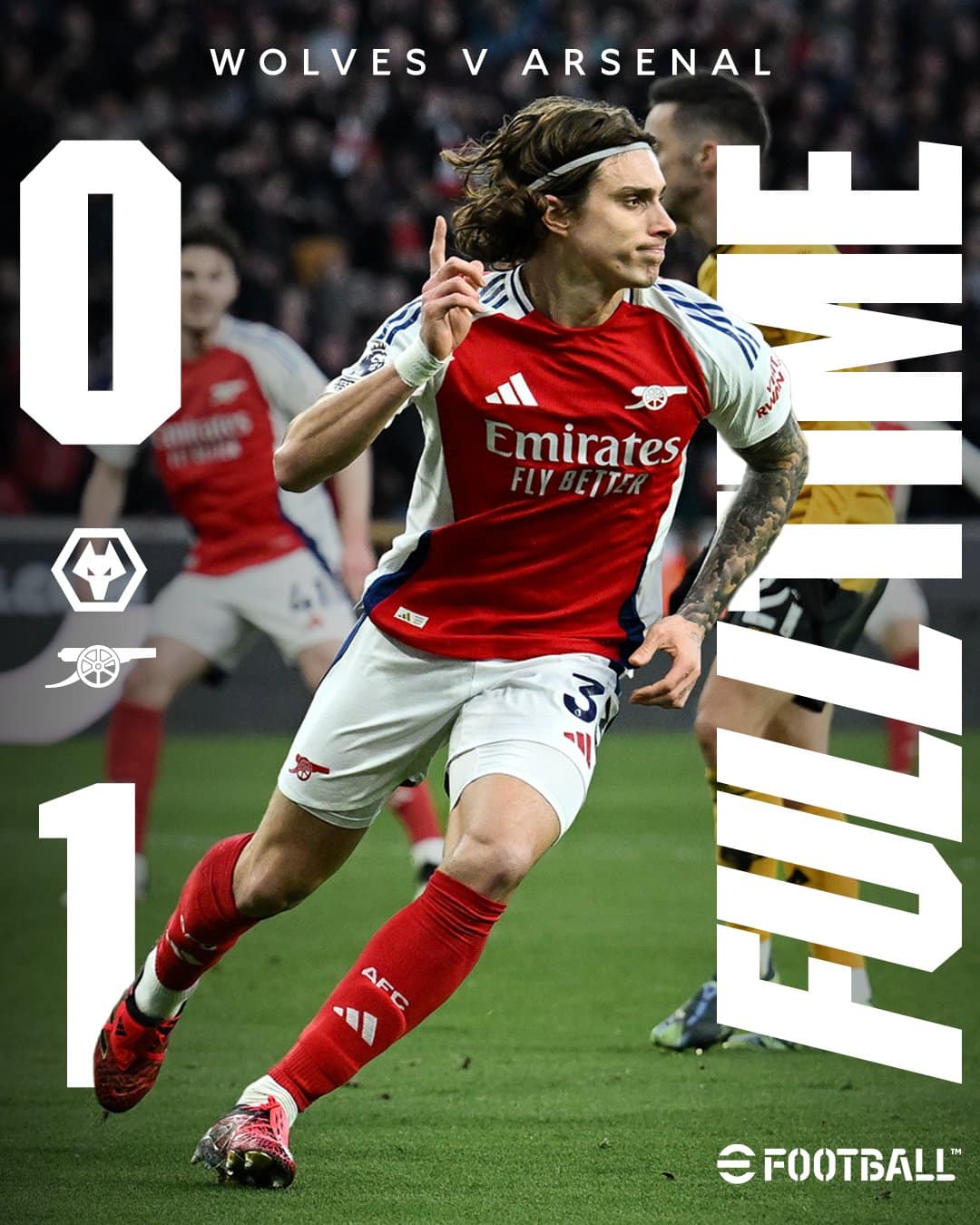 ผลบอลเมื่อคืนนี้ พรีเมียร์ลีก วูล์ฟแฮมป์ตัน อาร์เซนอล