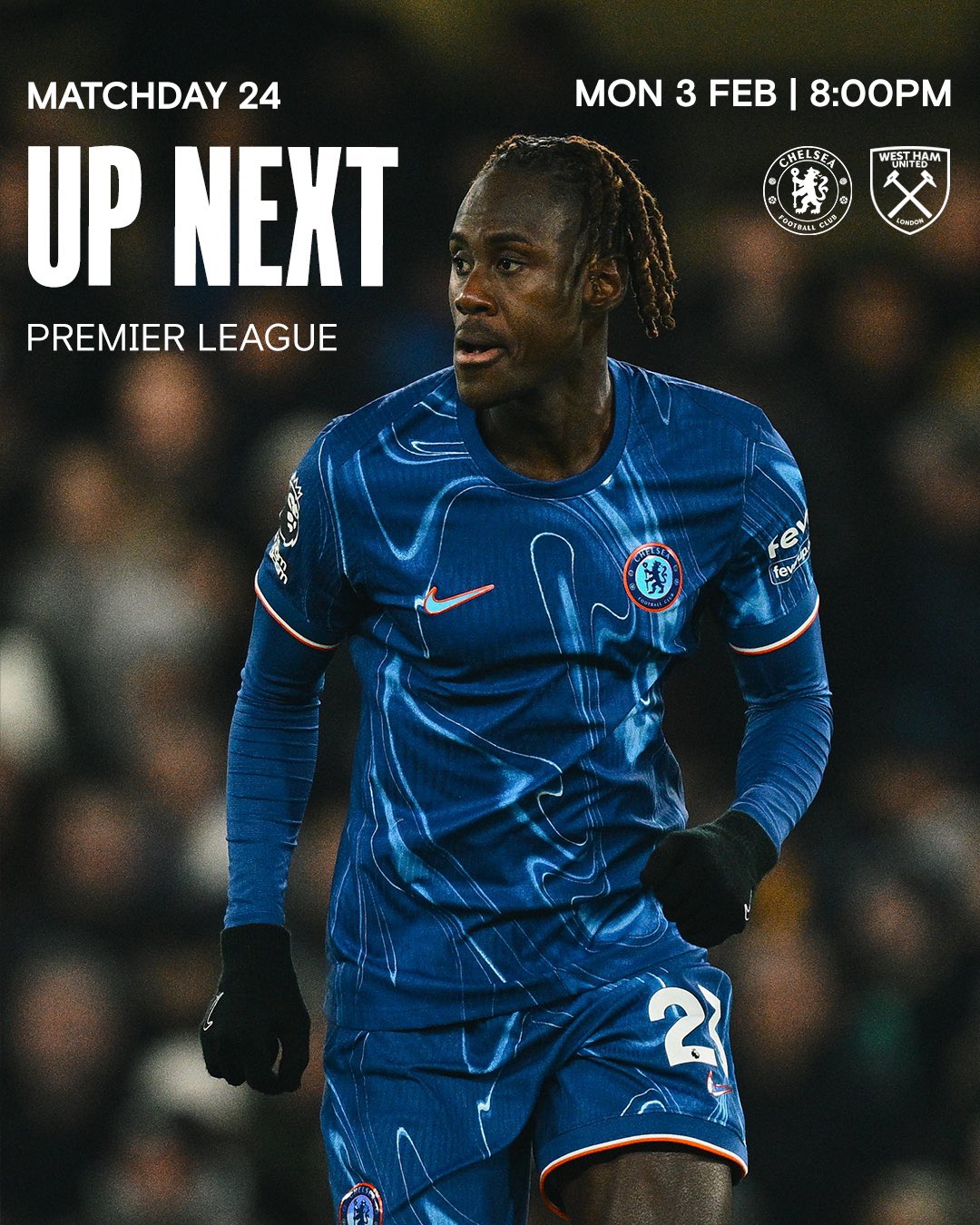 ดูบอลสด พรีเมียร์ลีก 2024/25 เชลซี เวสต์แฮม