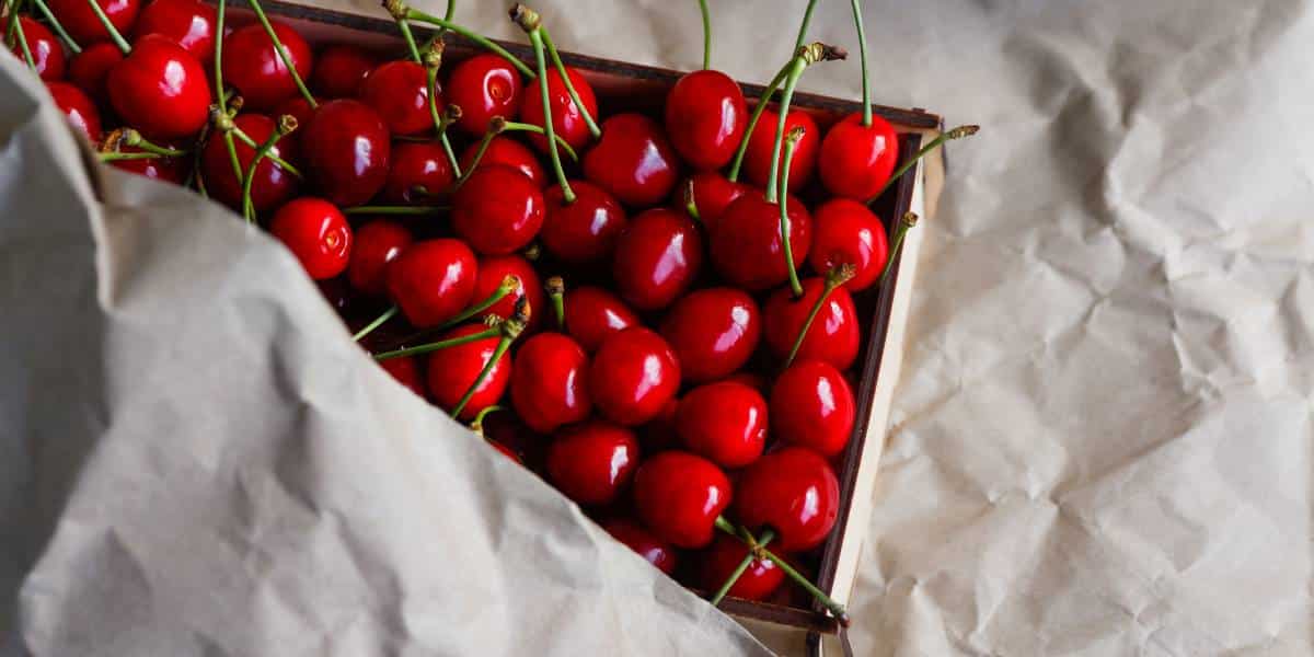 เชอร์รี่ที่วางขายในซุปเปอร์มาร์เก็ต