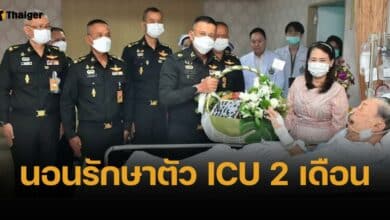 เปิดภาพปัจจุบัน บิ๊กจิ๋ว หลังติดเชื้อในกระแสเลือด รองผบ.ทบ มอบดอกไม้อวยพร