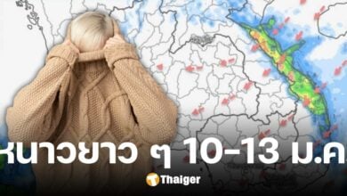 ไทยหนาวต่อเนื่อง 10-13 ม.ค. 68 มวลความเย็นปกคลุม ลดฮวบอีก 5-7 องศา