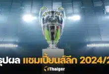 สรุปผล ยูฟ่า แชมเปี้ยนส์ลีก 2024/25