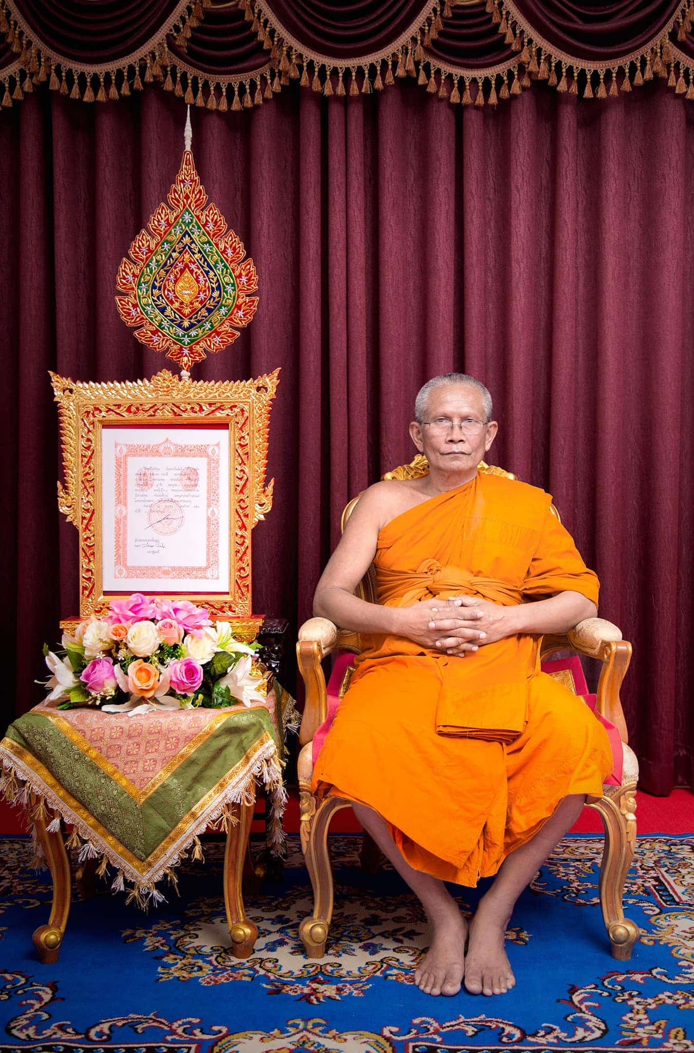 พระราชวิมลโมลี เจ้าคณะจังหวัดสุรินทร์ และพัดเครื่องยศ