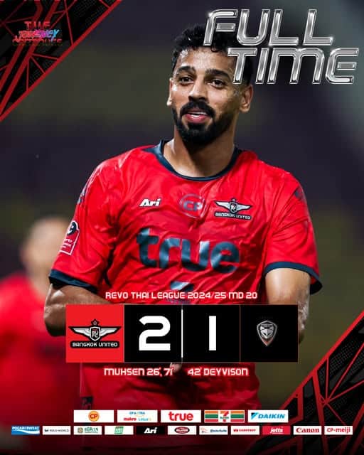 ผลฟุตบอล รีโว่ ไทยลีก แบงค็อก นครราชสีมา