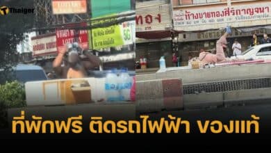 เพจดังเปิดคลิป หนุ่มฮิปปี้ อาบน้ำกลางกรุงฯ คนพื้นที่บอกเจ้าประจำ เห็นจนชิน