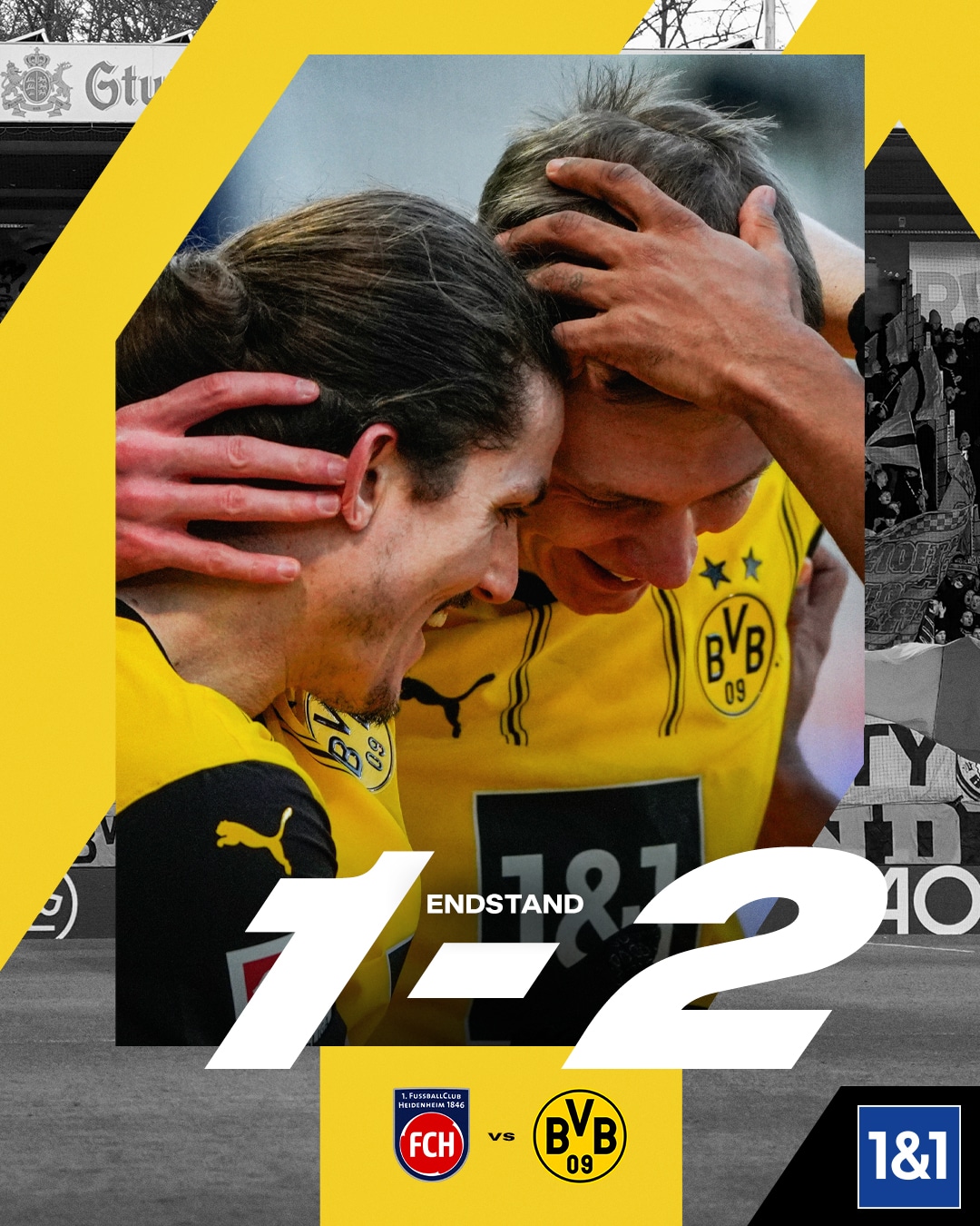 ผลบอลเมื่อคืนนี้ บุนเดสลีกา ไฮเดนไฮม์ ดอร์ทมุนด์