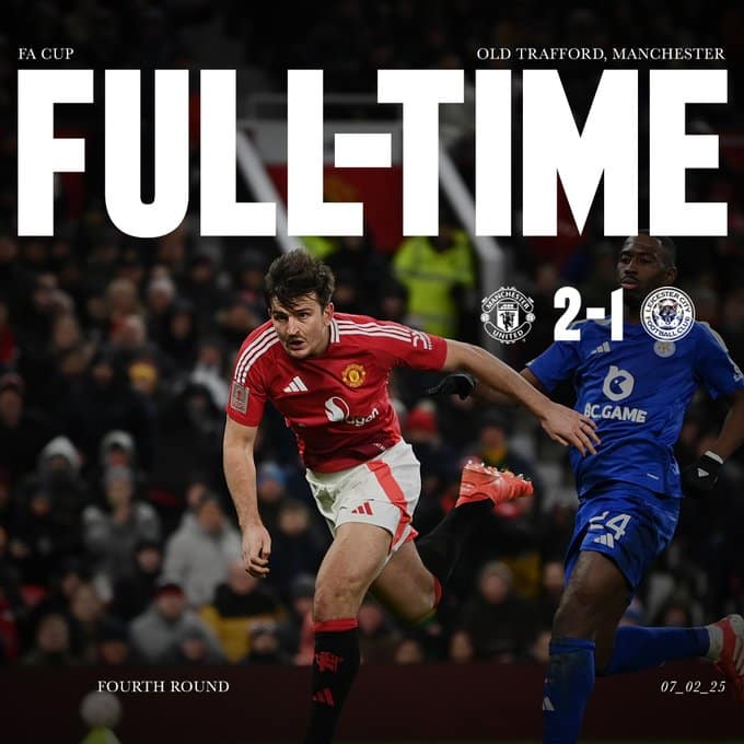 ผลบอลเมื่อคืนนี้ เอฟเอ คัพ แมนยู เลสเตอร์