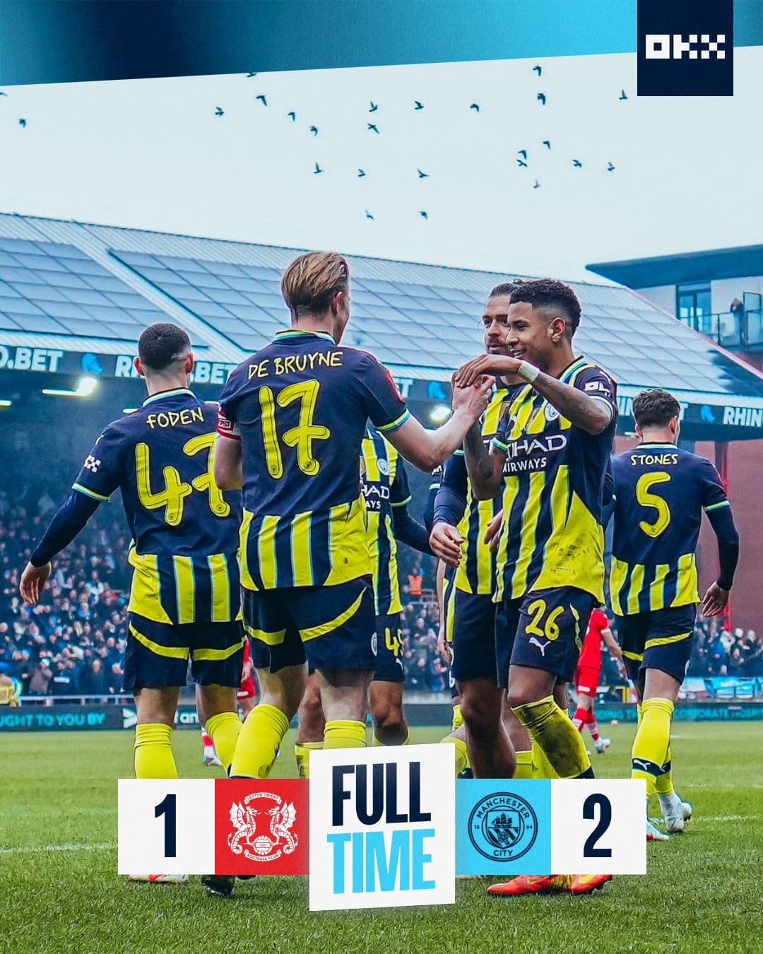 ผลบอลเมื่อคืนนี้ เอฟเอ คัพ เลย์ตัน โอเรียนท์ แมนซิตี้