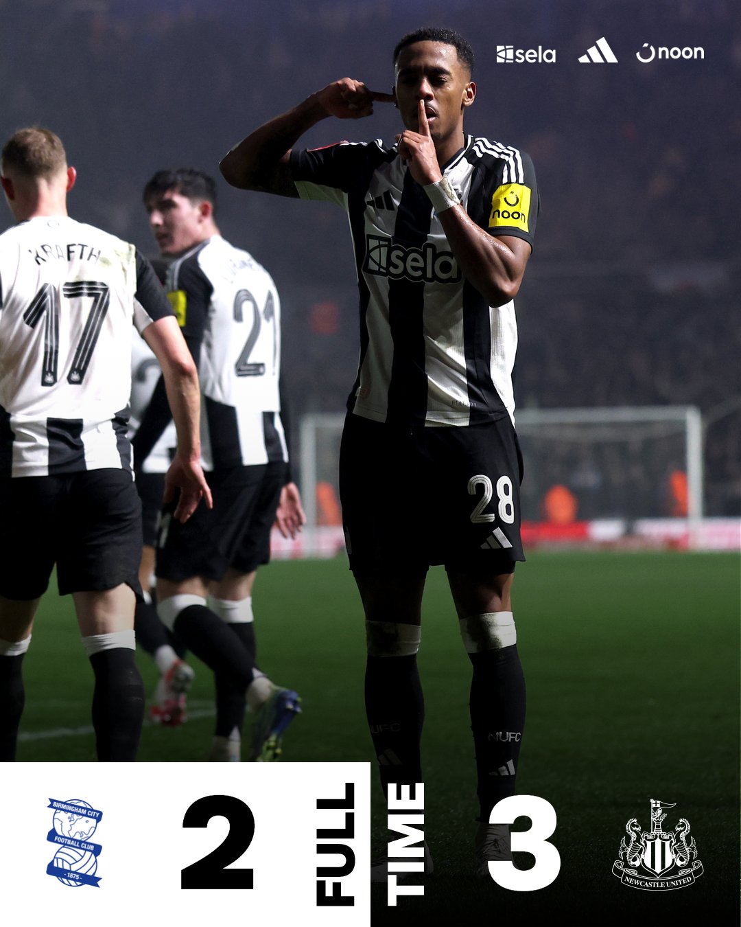 ผลบอลเมื่อคืนนี้ เอฟเอ คัพ เบอร์มิงแฮม นิวคาสเซิ่ล