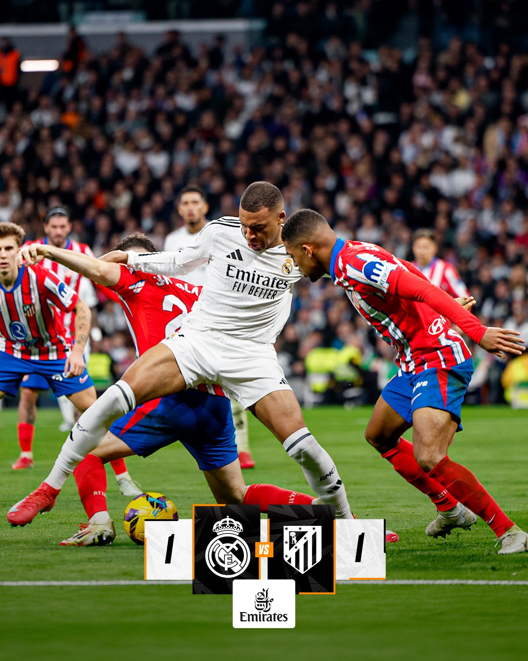 ผลบอลเมื่อคืนนี้ ลาลีกา เรอัล มาดริด แอต.มาดริด