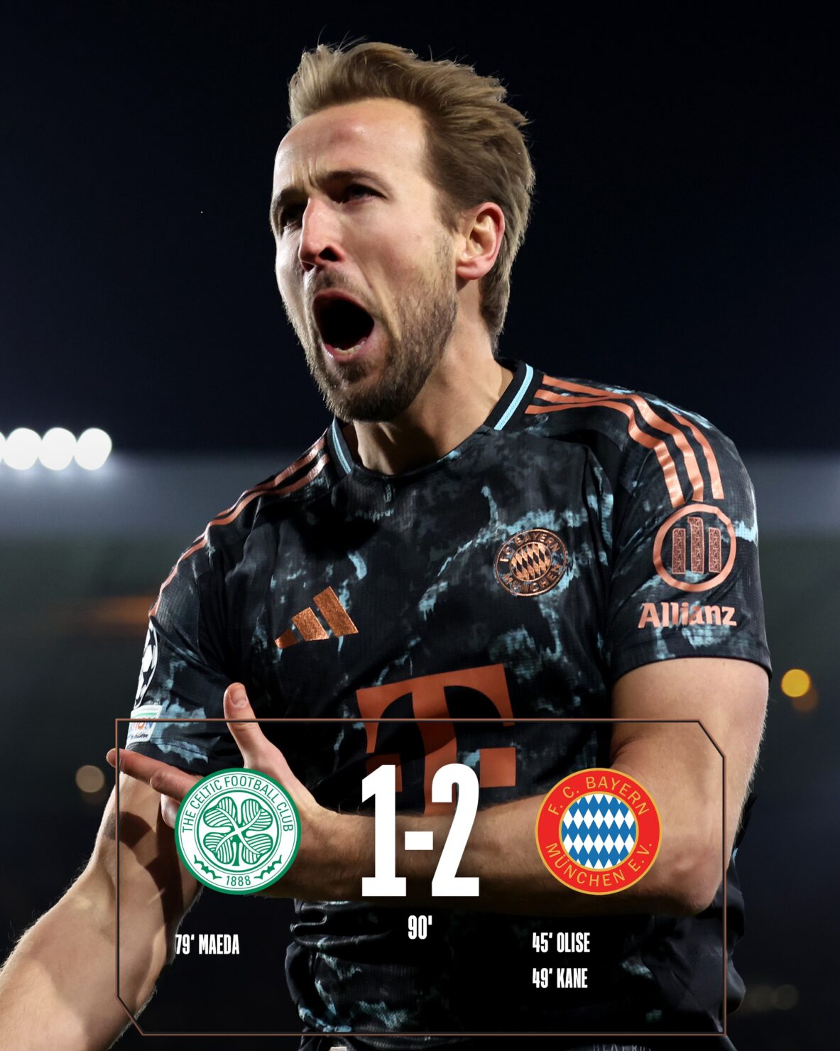 ผลบอลเมื่อคืนนี้ ยูฟ่า แชมเปี้ยนส์ลีก เซลติก บาเยิร์น