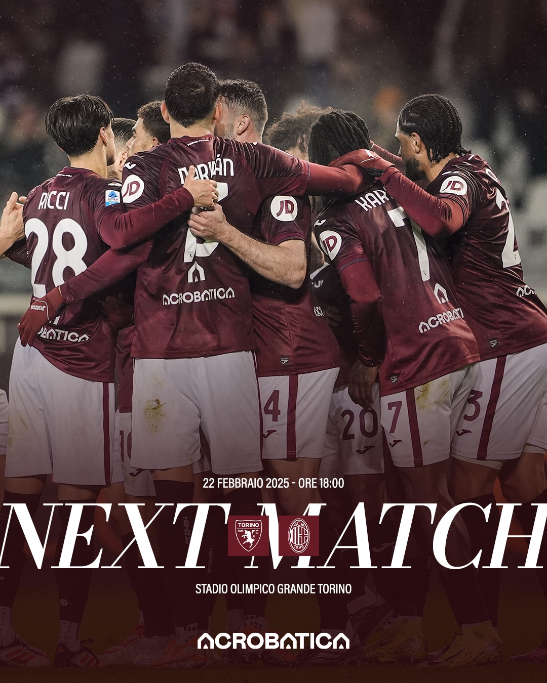 ดูบอลสด เซเรียอา โตริโน่ มิลาน