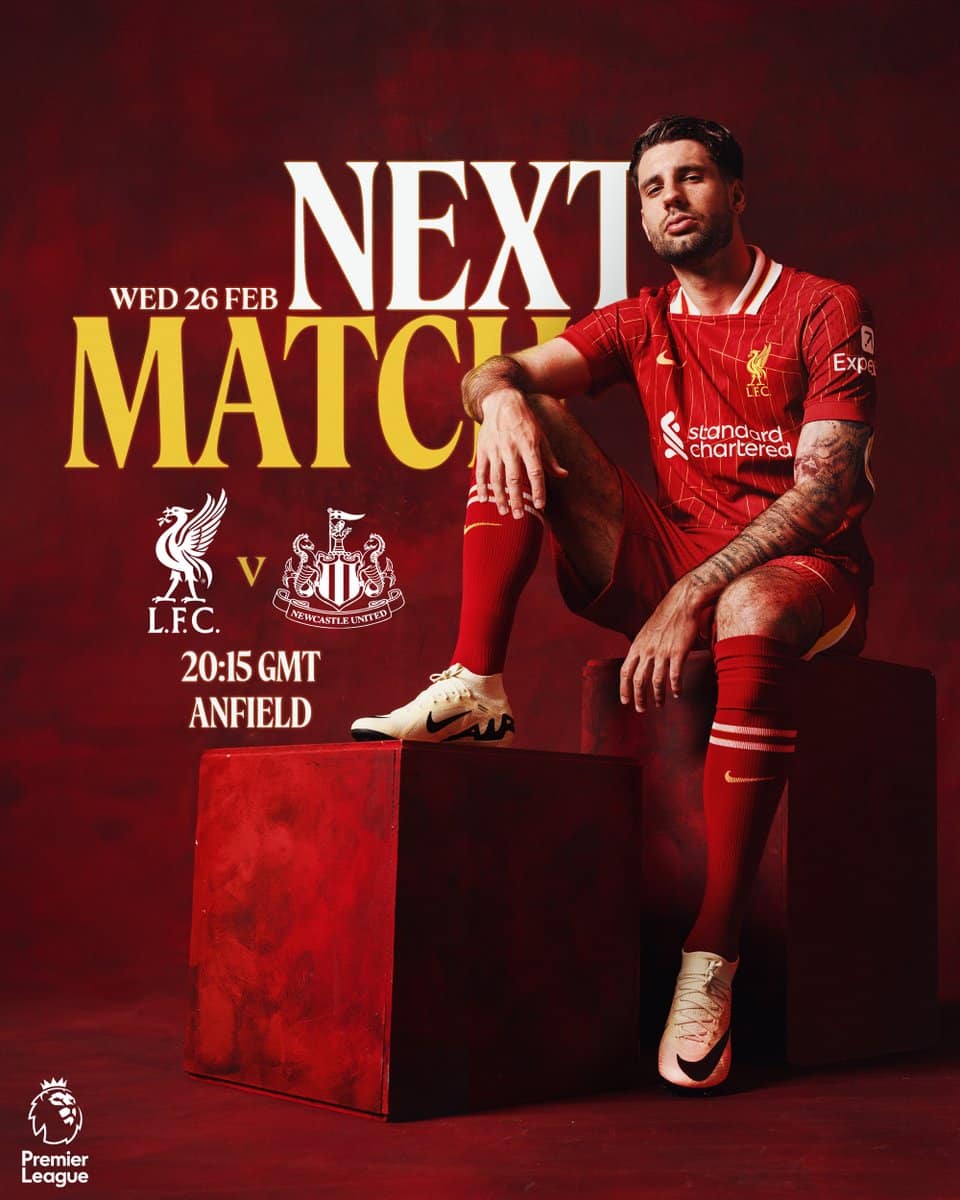 ดูบอลสด พรีเมียร์ลีก 2024/25 ลิเวอร์พูล นิวคาสเซิ่ล