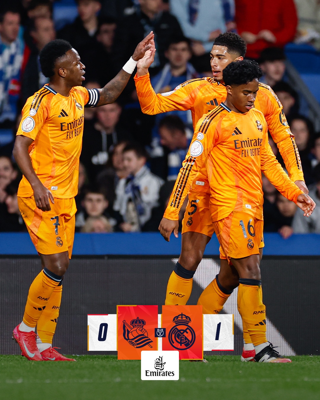 ผลบอลเมื่อคืนนี้ โกปา เดล เรย์ โซเซียดาด เรอัล มาดริด