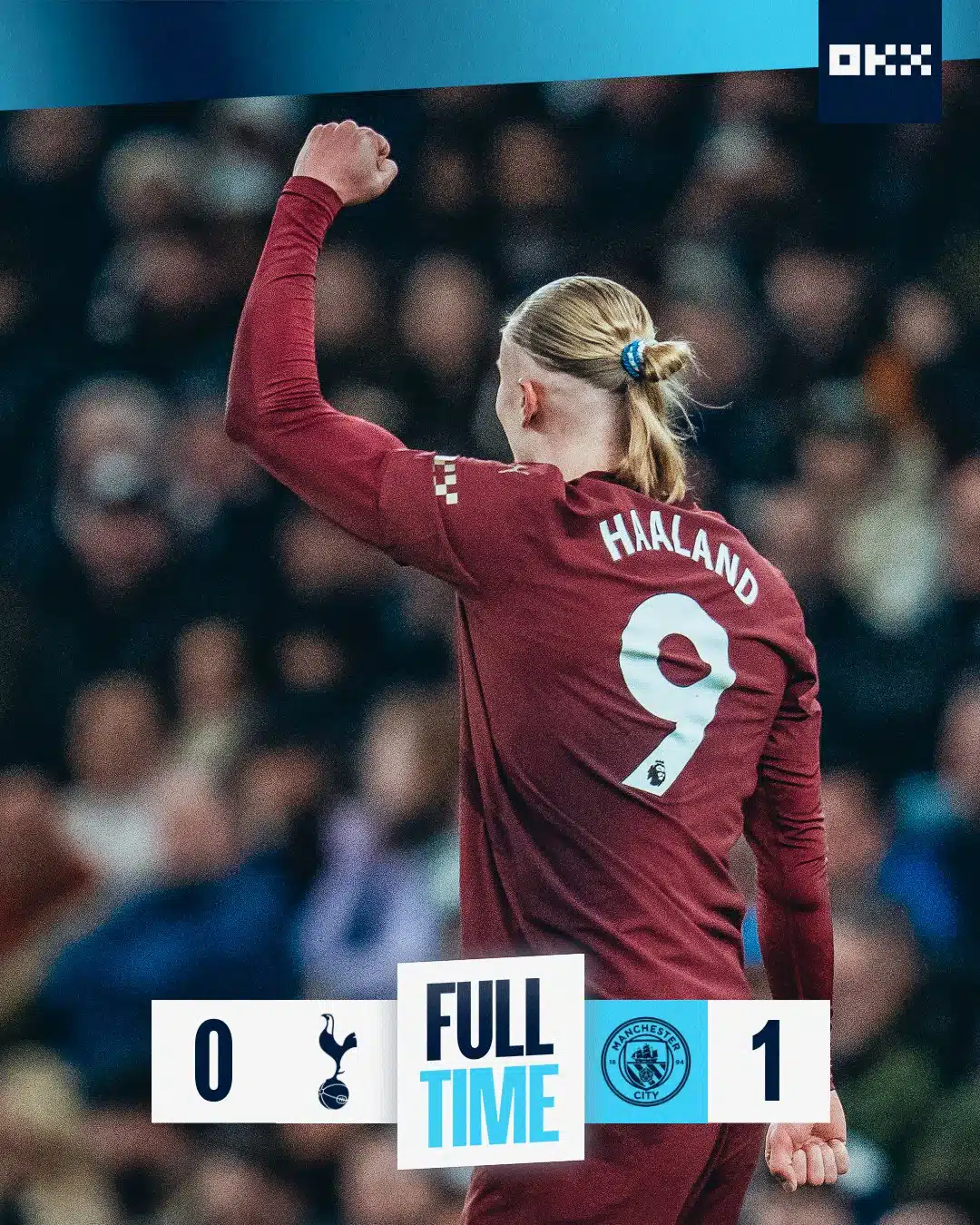 ผลบอลเมื่อคืนนี้ พรีเมียร์ลีก สเปอร์ส แมนซิตี้