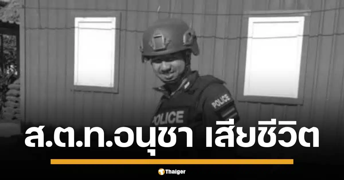 ส.ต.ท.อนุชา ขวัญทองอ่อน ตำรวจ สภ.เมืองปัตตานี เสียชีวิต หลังถูก คนร้าย ลอบวางระเบิดป้อม "ดอนยาง" อ.หนองจิก จ.ปัตตานี ขณะปฏิบัติหน้าที่ เพื่อนตำรวจอีก 4 นาย บาดเจ็บ 