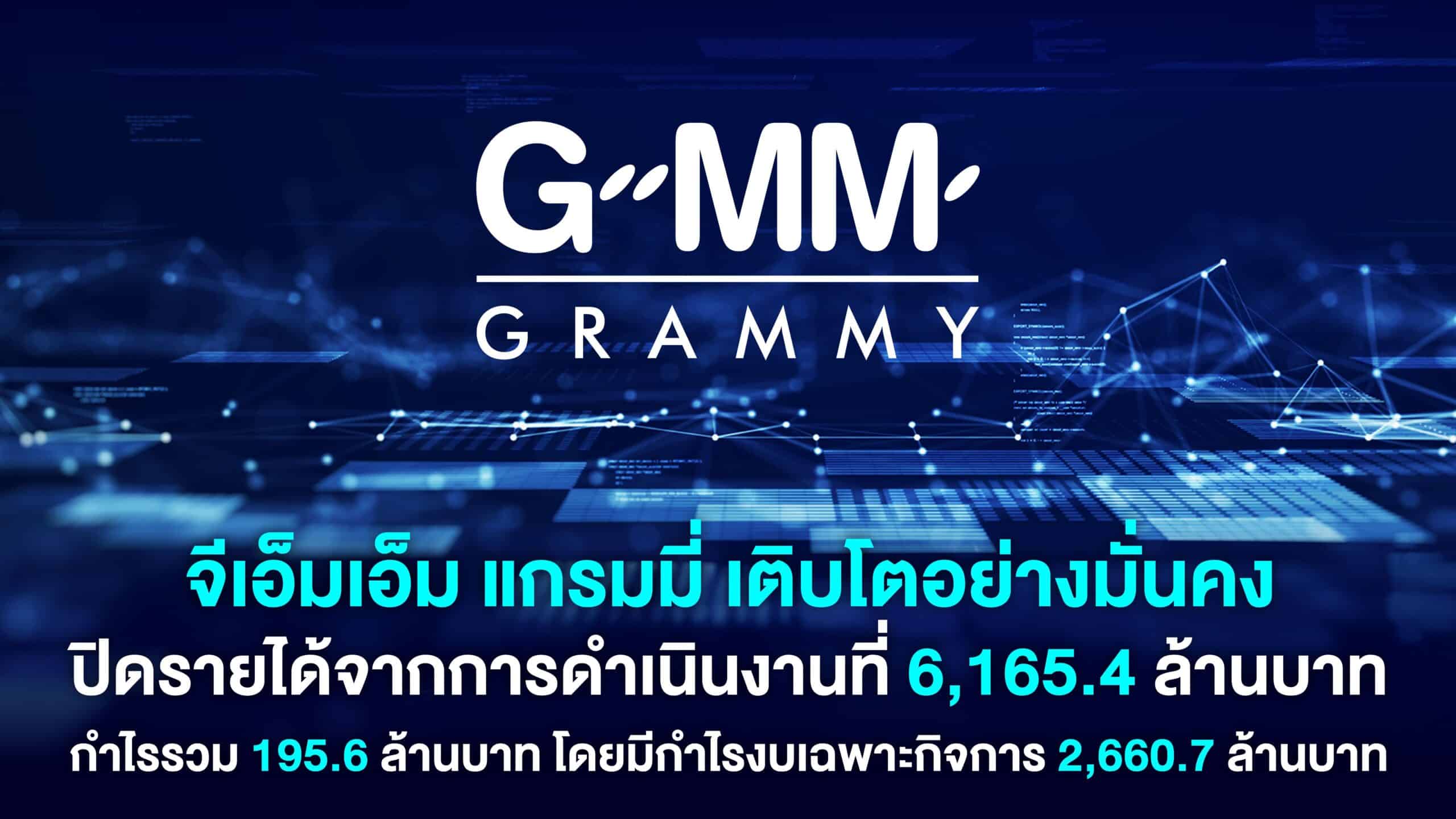 รายได้บริาัทจีเอ็มเอ็ม แกรมมี่ ปี 2567