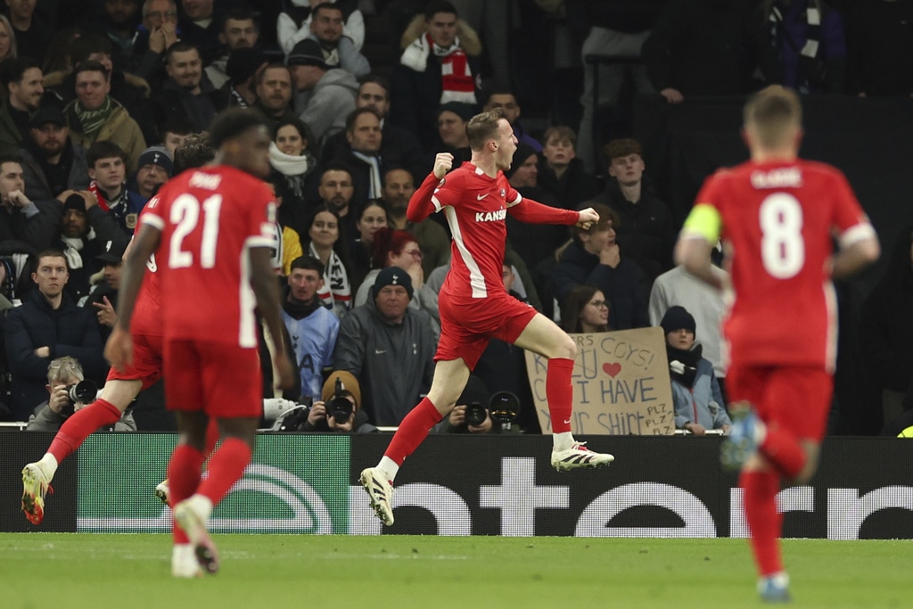 ผลบอลเมื่อคืนนี้ ยูฟ่า ยูโรปา ลีก สเปอร์ส อาแซด อัลค์มาร์