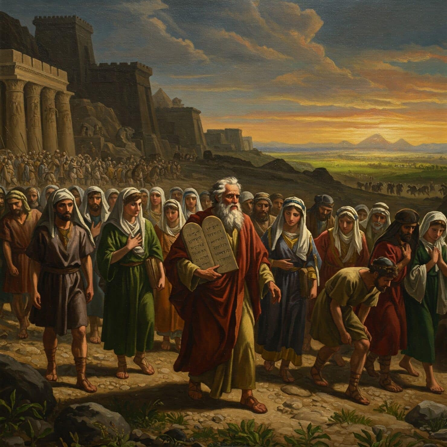 โมเสสนำประชาชนชาวอิสราเอล อพยพไปดินแดนพันธะสัญญา