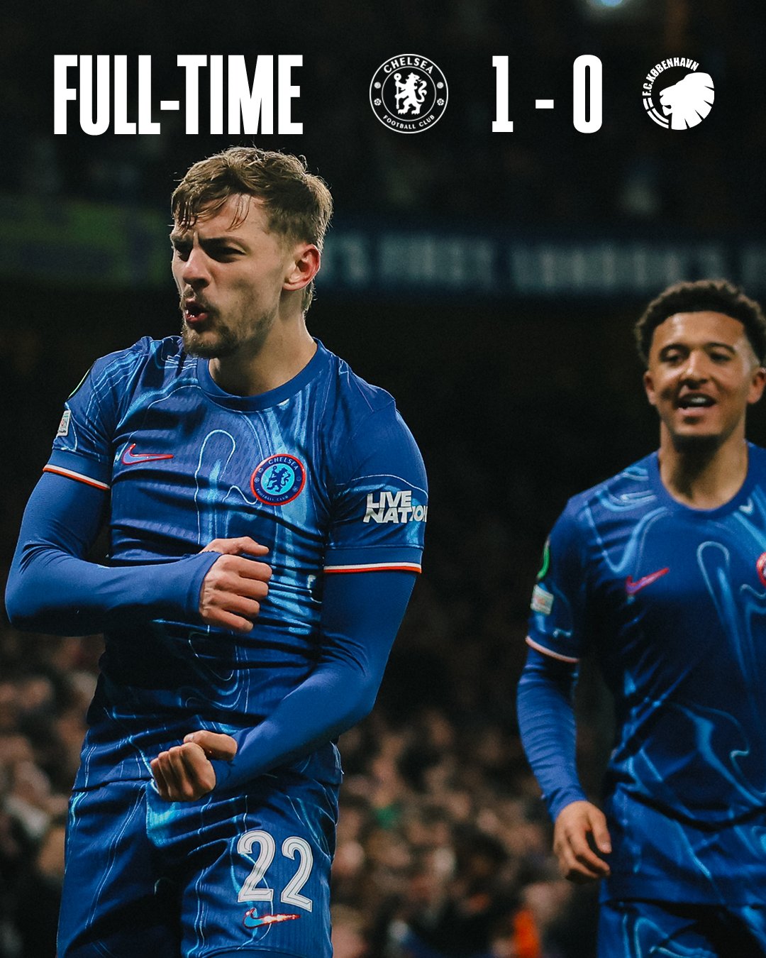 ผลบอลเมื่อคืนนี้ ยูฟ่า คอนเฟอเรนซ์ ลีก เชลซี โคเปนเฮเก้น