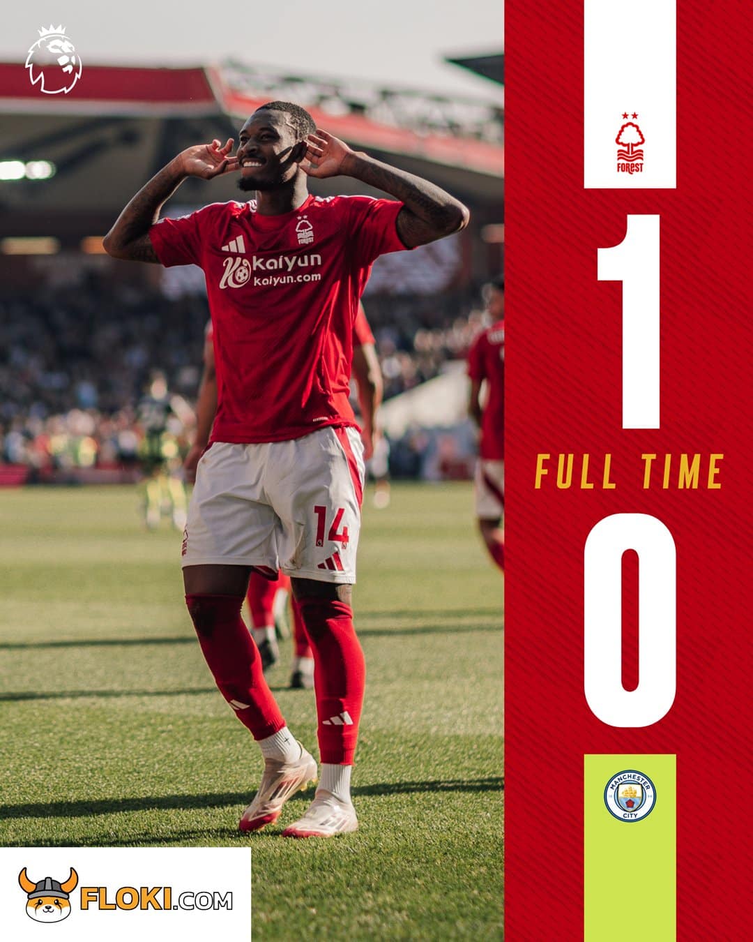 ผลบอลล่าสุด พรีเมียร์ลีก ฟอเรสต์ แมนซิตี้