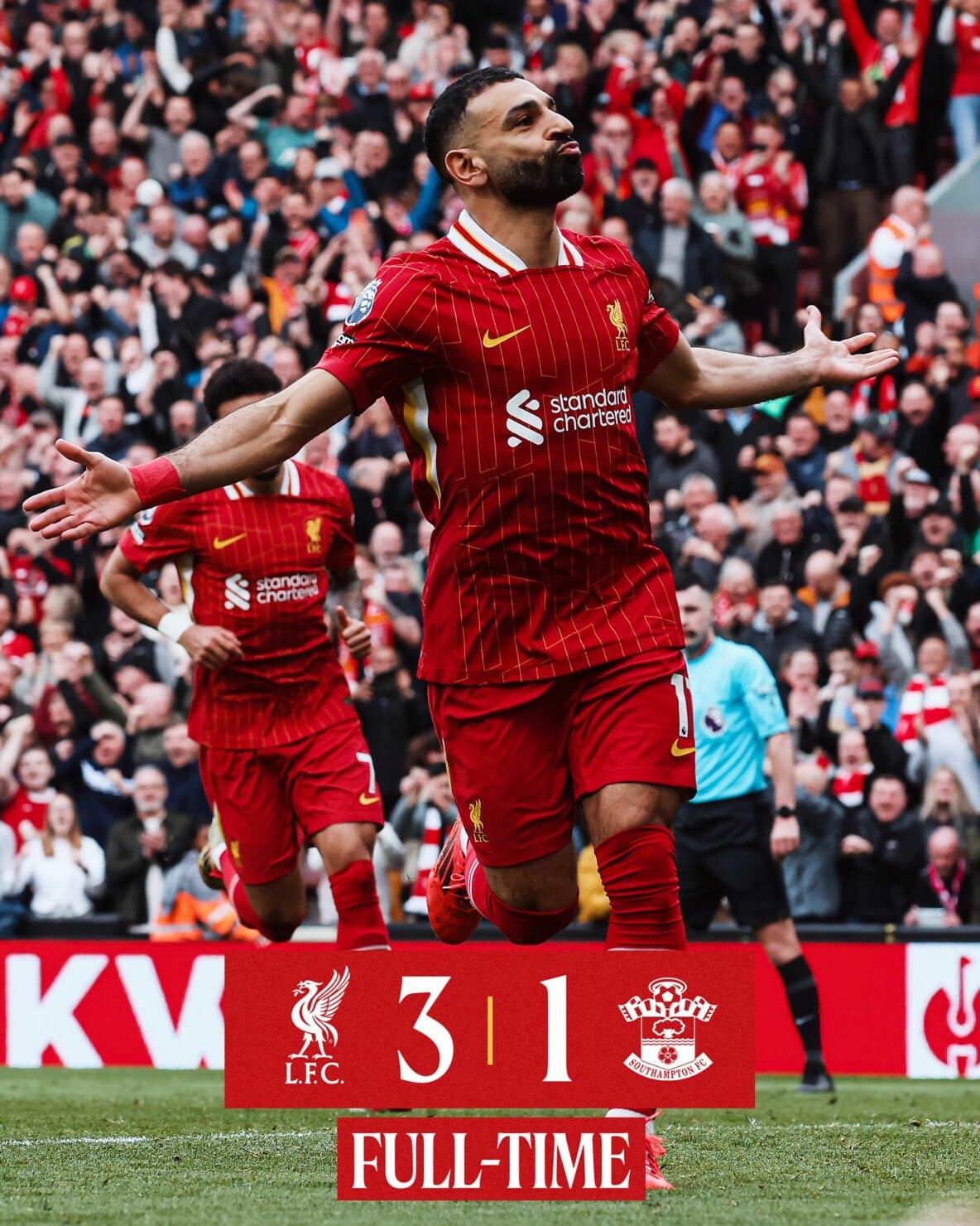 ผลบอลเมื่อคืนนี้ พรีเมียร์ลีก ลิเวอร์พูล เซาแฮมป์ตัน