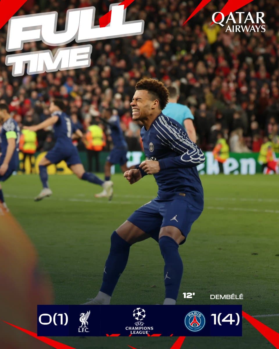 ผลบอลเมื่อคืนนี้ ยูฟ่า แชมเปี้ยนส์ลีก ลิเวอร์พูล เปแอสเช