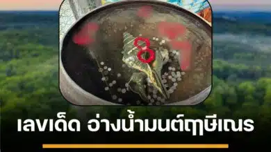 เลขเด็ด อ่างน้ำมนต์ฤาษีเณร 16 มี.ค. 68 ธาตุพุทธคุณ น้ำตาเทียนสีชาด