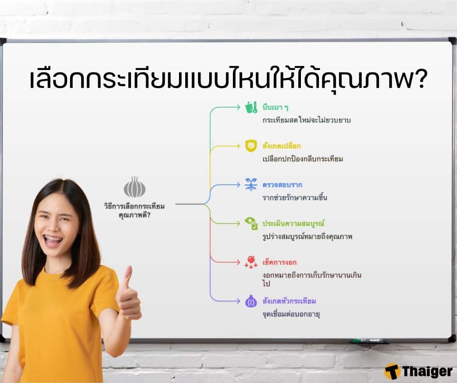 วิธีเลือกกระเทียมให้ได้คุณภาพ