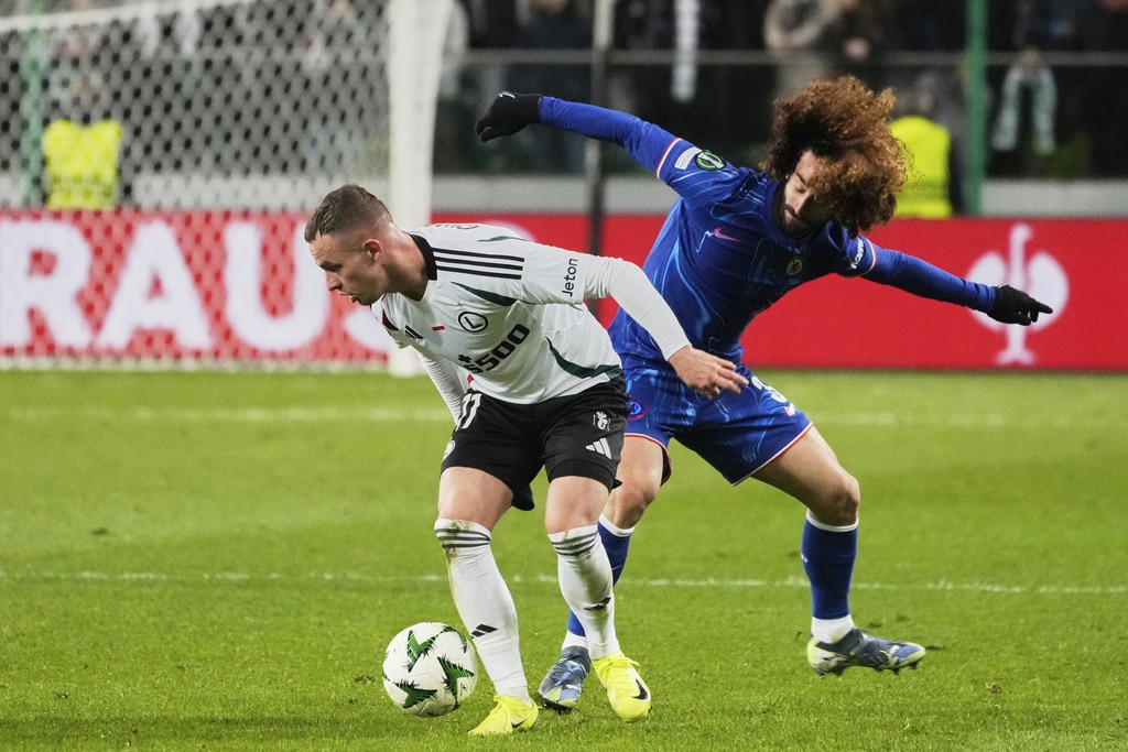 ผลบอลเมื่อคืนนี้ คอนเฟอเรนซ์ ลีก ลีเกีย วอร์ซอว์ เชลซี