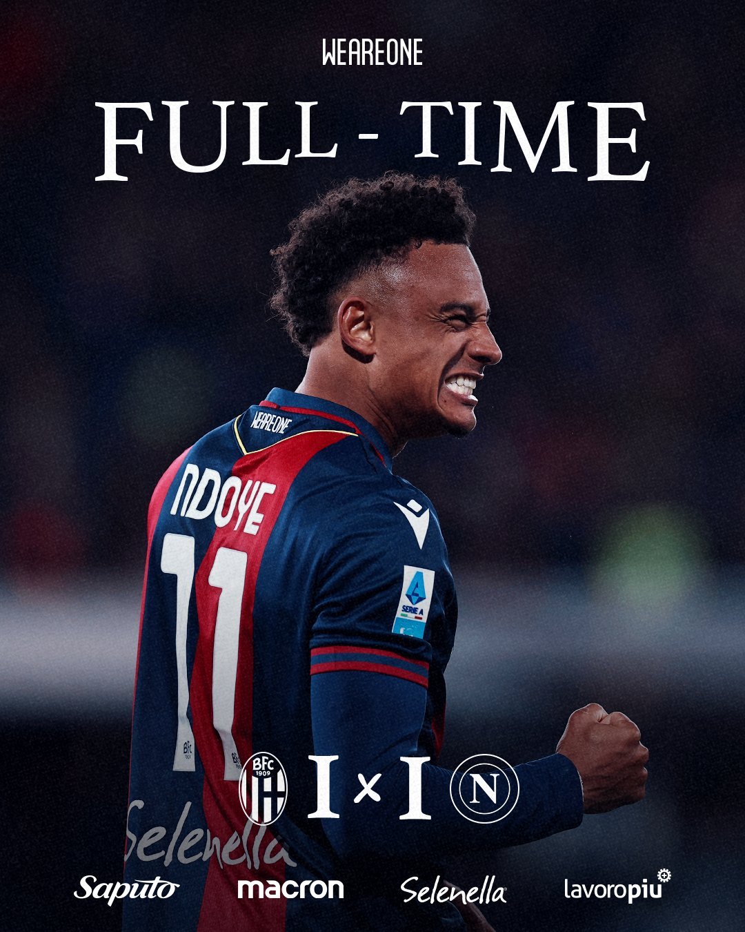 ผลบอลเมื่อคืนนี้ กัลโช่ โบโลญญ่า นาโปลี