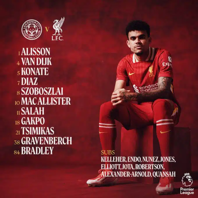 11 ตัวจริง เลสเตอร์ ลิเวอร์พูล