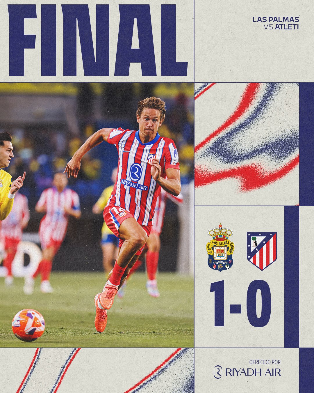 ผลบอลเมื่อคืนนี้ ลาลีกา ลาส พัลมาส แอต.มาดริด