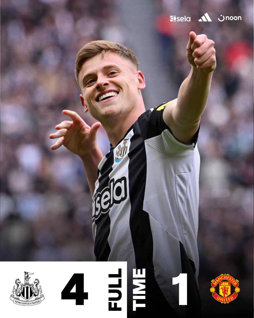 ผลบอลเมื่อคืนนี้ พรีเมียร์ลีก นิวคาสเซิ่ล แมนยู