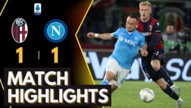 ผลบอลเมื่อคืนนี้ กัลโช่ โบโลญญ่า นาโปลี