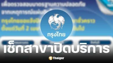ธนาคารกรุงไทย ปิดให้บริการ 23 สาขา เริ่ม 2 เมษายน 2568 เป็นต้นไป