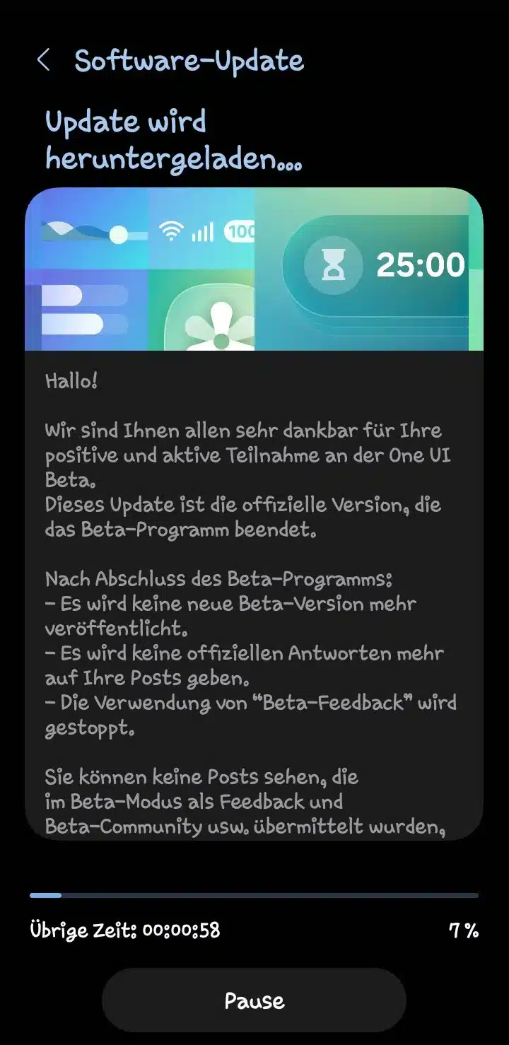 อัปเดต One ui 7.0 
