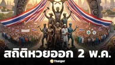 หวยออกวันเสาร์ 2 พฤษภาคม 2569 สรุป สถิติหวยวันแรงงาน ย้อนหลัง 10 ปี