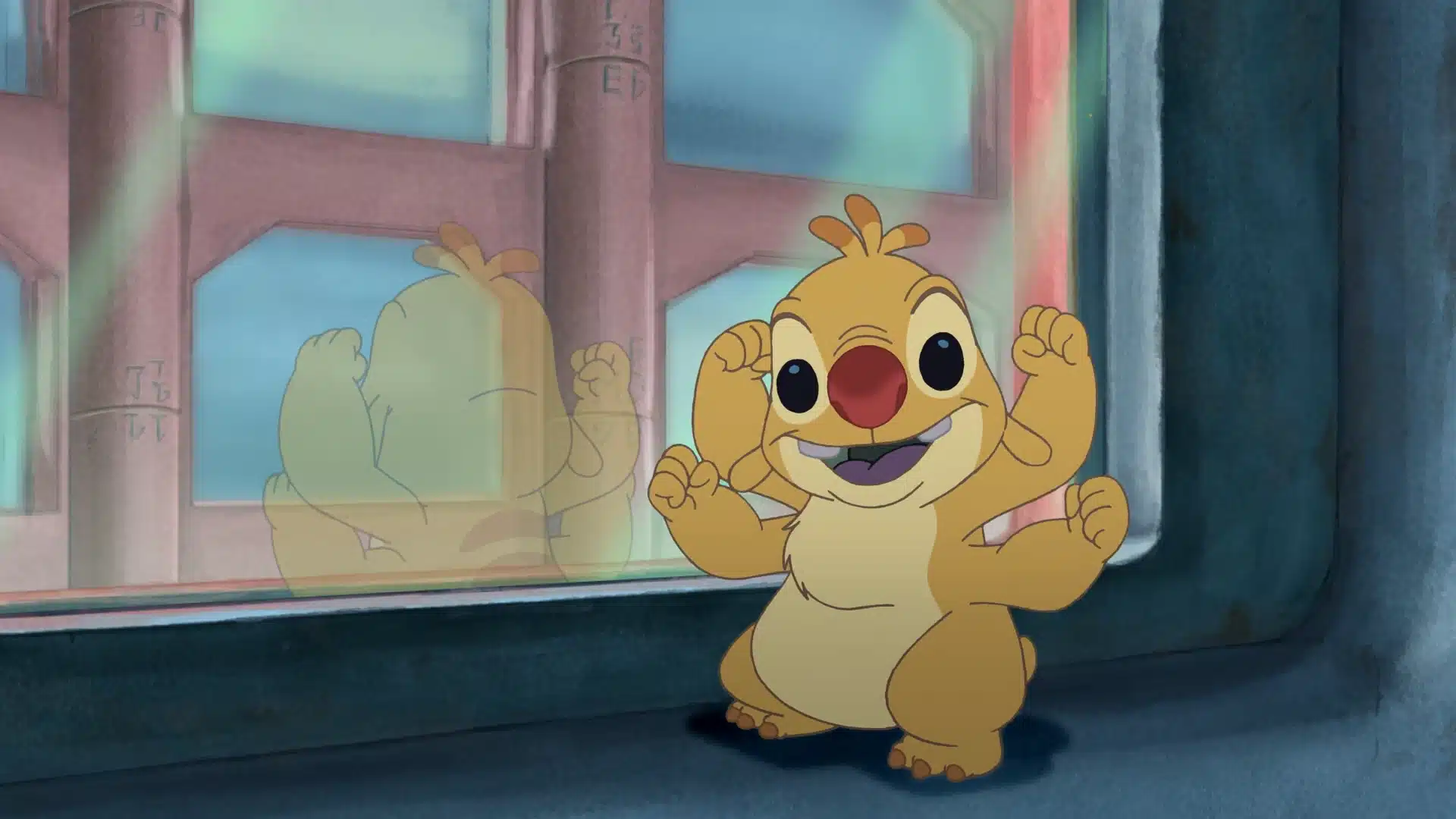 รูเบน รูปร่างคล้ายสติช แต่มีสีเหลือง