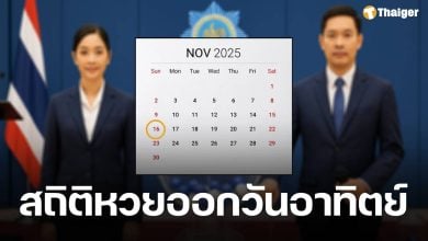 หวยออกวันอาทิตย์ 16 พ.ย. 68 รวบรวมสถิติย้อนหลัง 20 ปี เลขออกซ้ำหมวดเลขท้าย 2 ตัว 3 ตัว