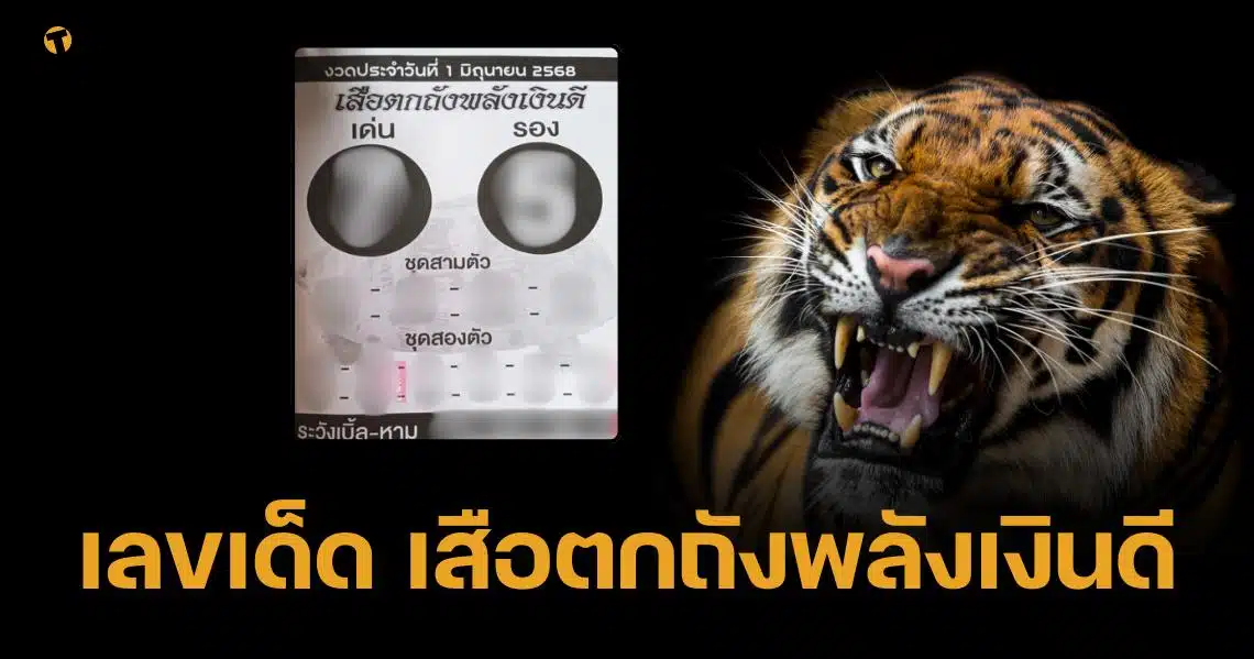 เลขเด็ด เสือตกถังพลังเงินดี 1 มิ.ย. 68 เบอร์พยัคฆ์เหนี่ยวทรัพย์ เบิ้ลควรระวัง