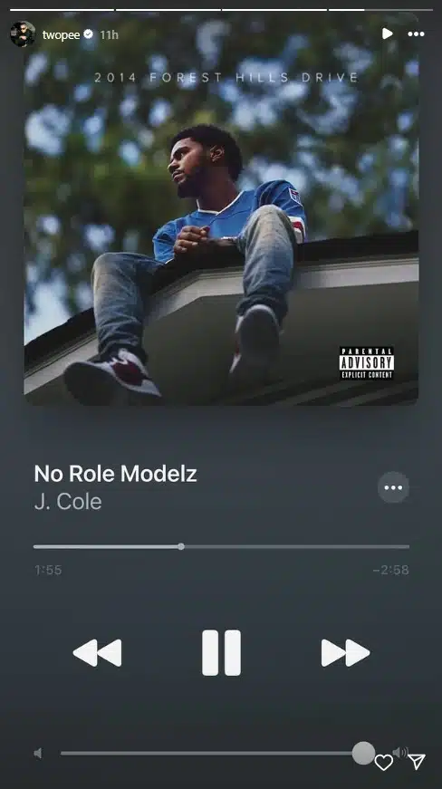 โต้ง ทูพี โพสต์เพลง no role modelz